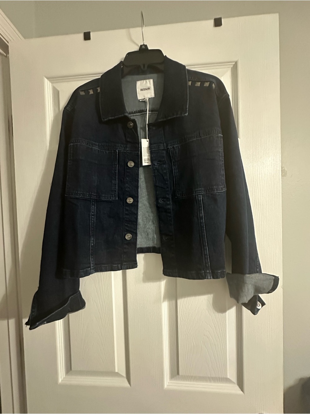 Hudson Jeans Dark Indigo Denim Jacket - Picture 2 of 4